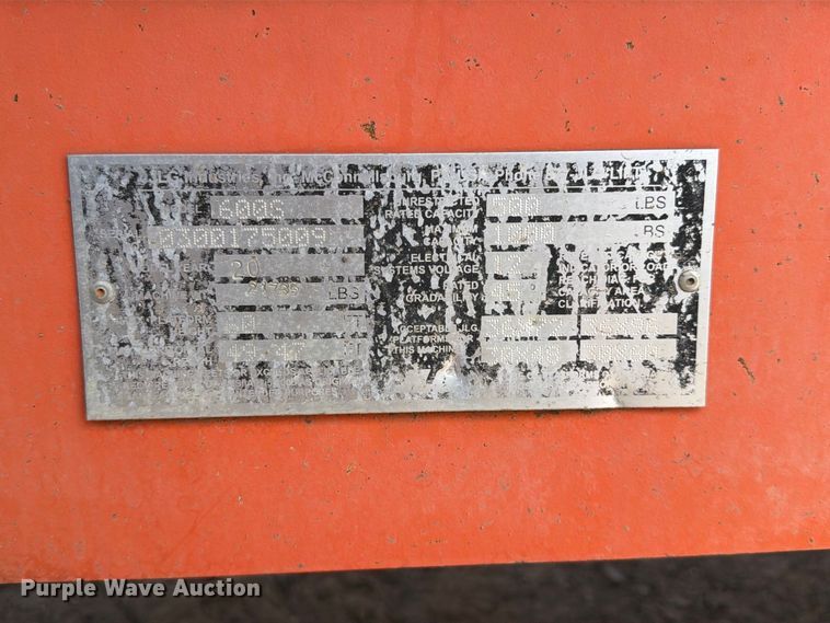 image for item FI0394 2020 JLG 600S boom lift