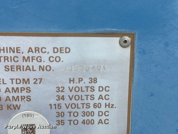 image for item FI1011 1988 Miller Trailblazer 44D welder/generator