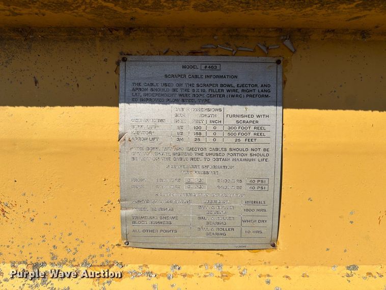 image for item FJ0504 Caterpillar 463 pull type scraper