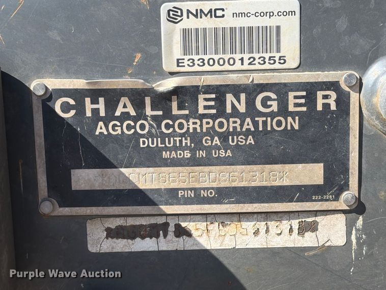 image for item FJ0523 2006 Caterpillar Challenger MT865B tractor