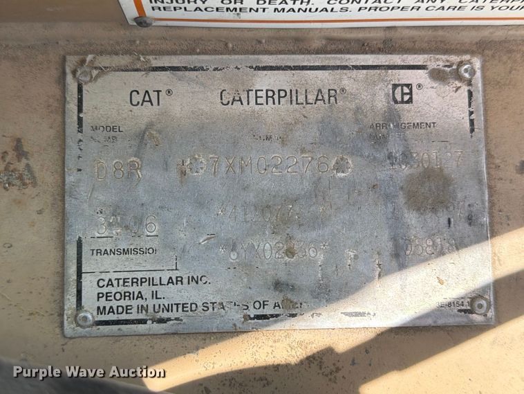 image for item FJ0524 1997 Caterpillar D8R dozer
