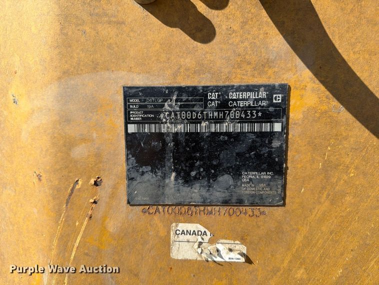 image for item FJ0525 2017 Caterpillar D6T dozer