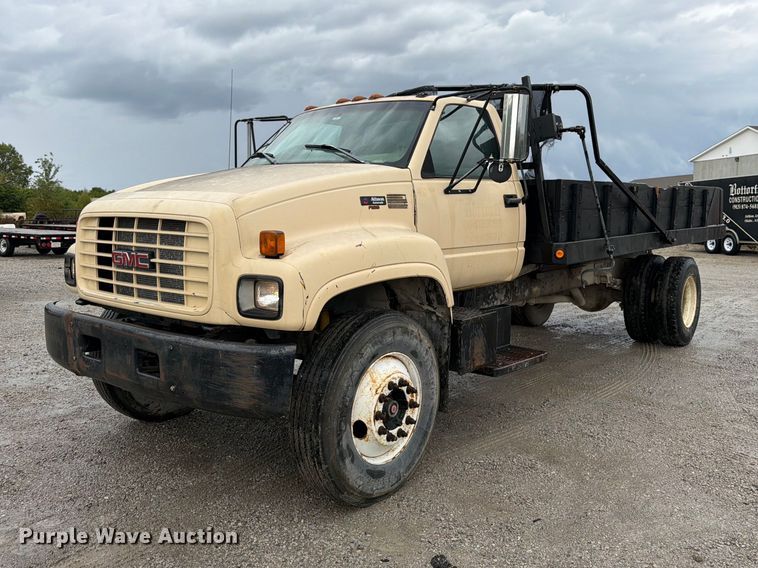 image for item FK3462 1998 GMC C6500 dump flatbed truck