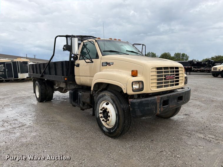 image for item FK3462 1998 GMC C6500 dump flatbed truck