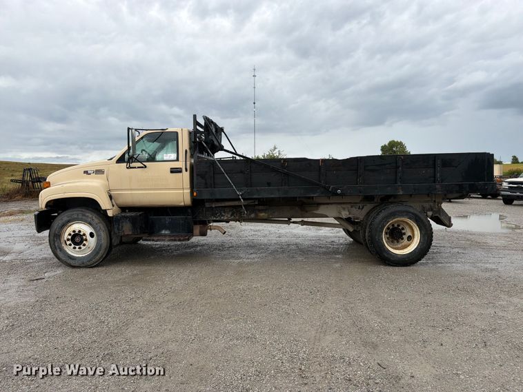 image for item FK3462 1998 GMC C6500 dump flatbed truck