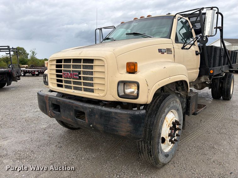image for item FK3462 1998 GMC C6500 dump flatbed truck