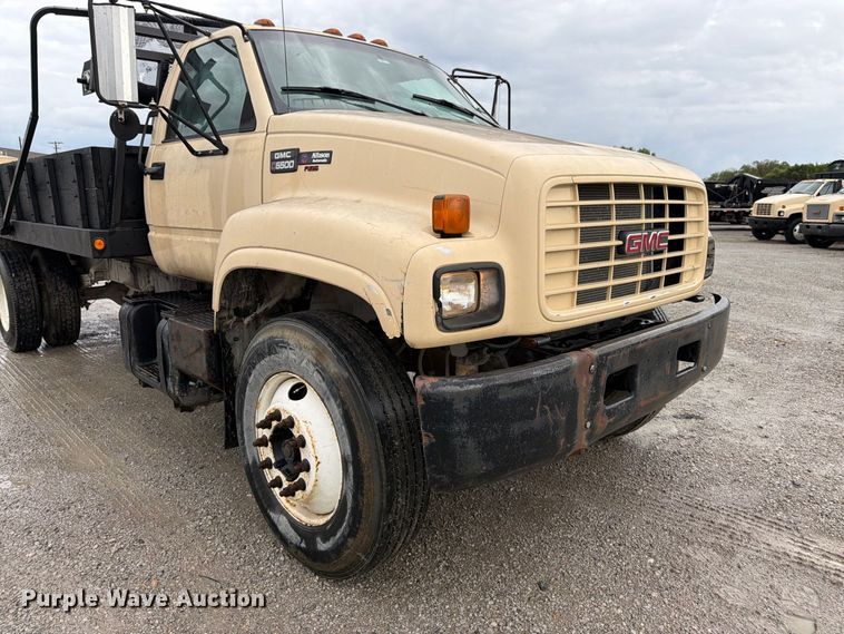 image for item FK3462 1998 GMC C6500 dump flatbed truck