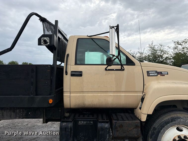 image for item FK3462 1998 GMC C6500 dump flatbed truck