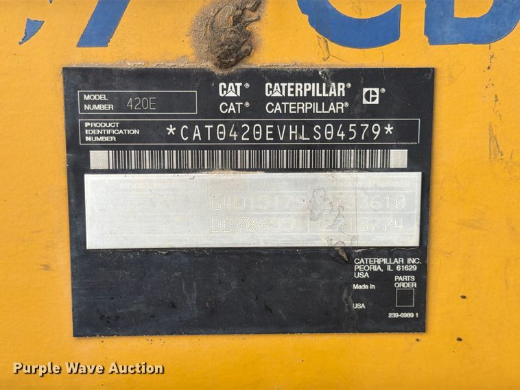 image for item FK3717 2007 Caterpillar 420E backhoe