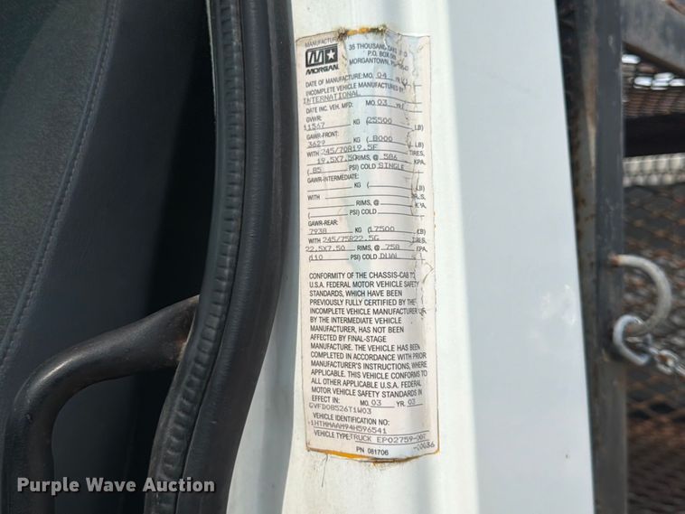 image for item FK3722 2004 International 4300 utility / service truck