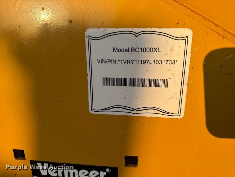 image for item FK5134 2020 Vermeer BC1000 wood chipper