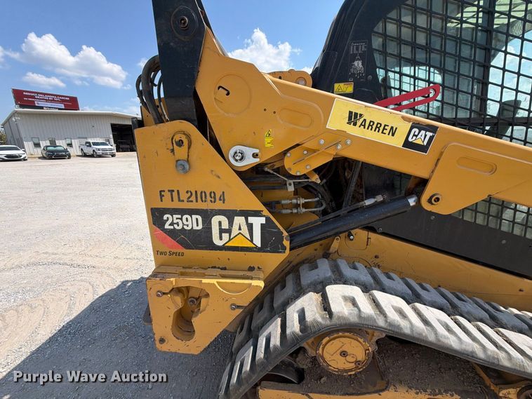 image for item FK5138 2019 Caterpillar 259D tracked skid steer loader