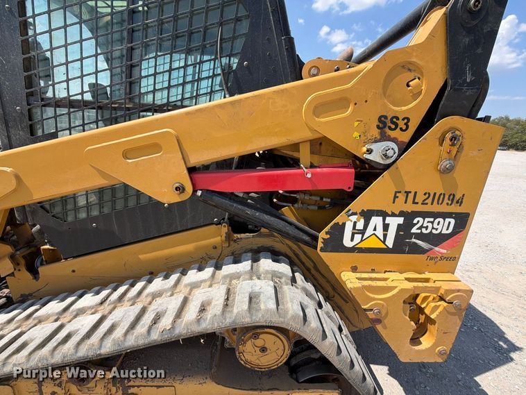 image for item FK5138 2019 Caterpillar 259D tracked skid steer loader