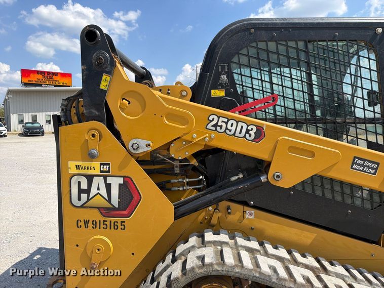 image for item FK5139 2021 Caterpillar 259D3 tracked skid steer loader