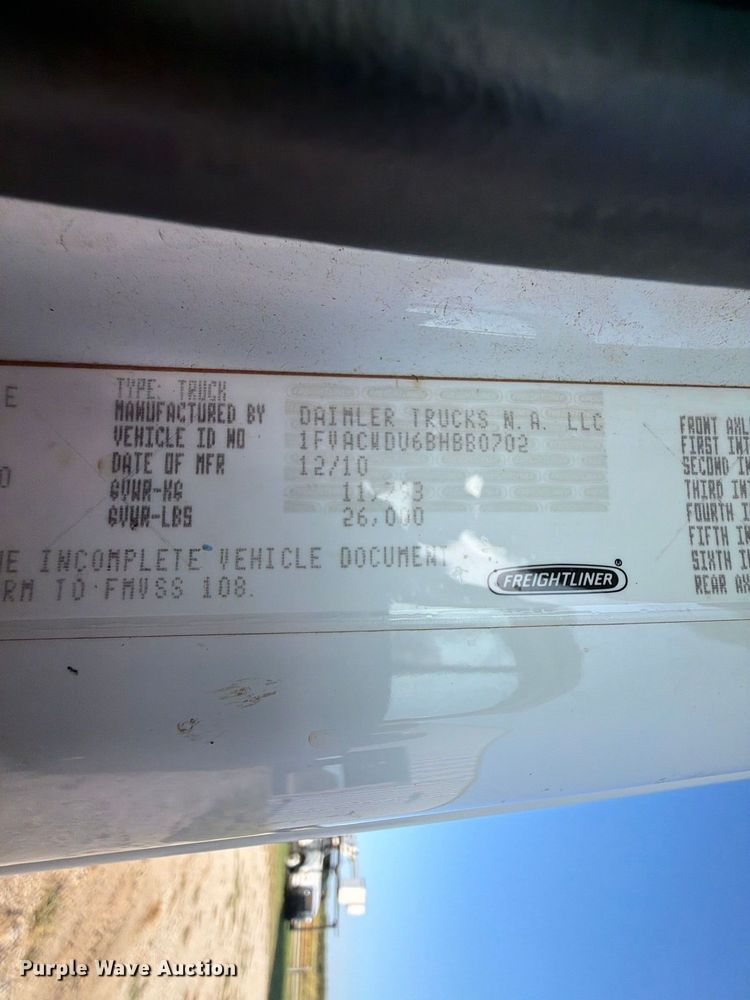 image for item FK5147 2011 Freightliner Business Class M2 forestry bucket truck