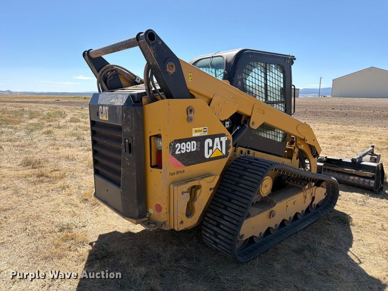 image for item FM7652 2018 Caterpillar 299D2 tracked skid steer loader