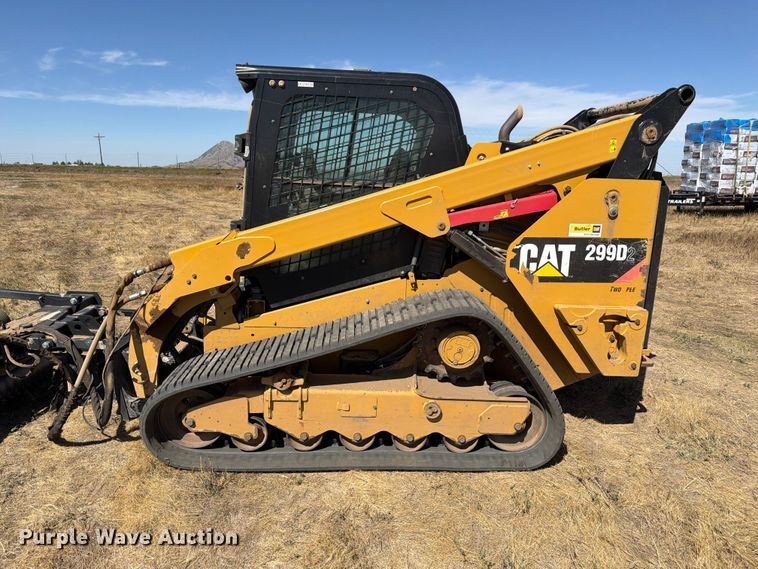 image for item FM7652 2018 Caterpillar 299D2 tracked skid steer loader