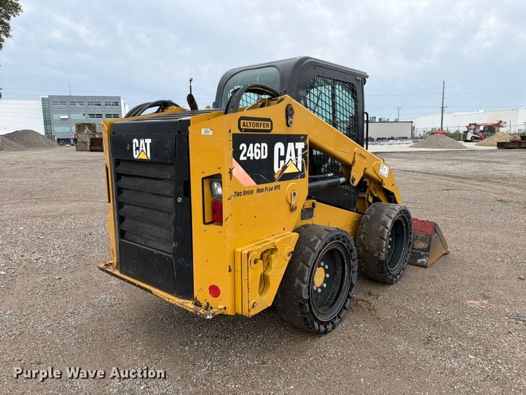 image for item FP3084 2015 Caterpillar 246D skid steer loader