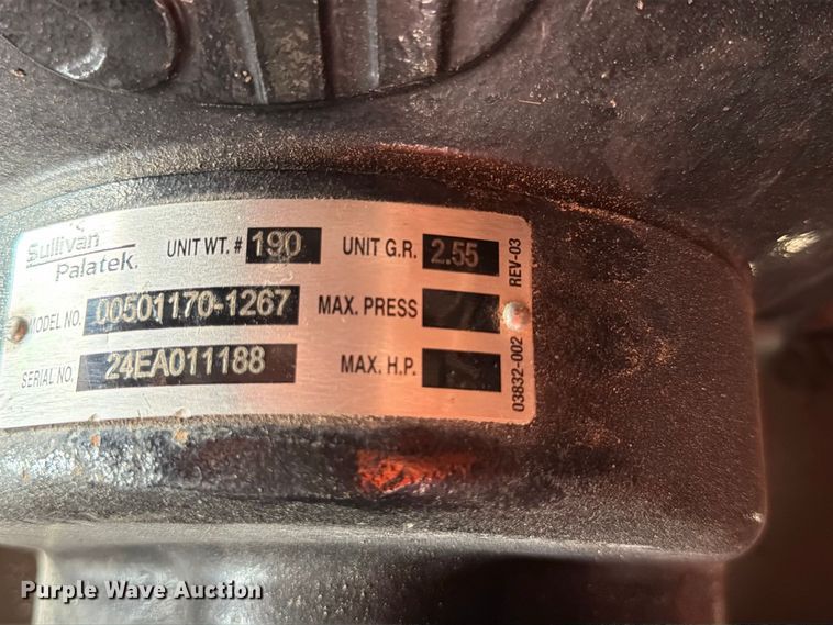 image for item FP3087 2020 Sullivan Palatek D185PIZ4 air compressor