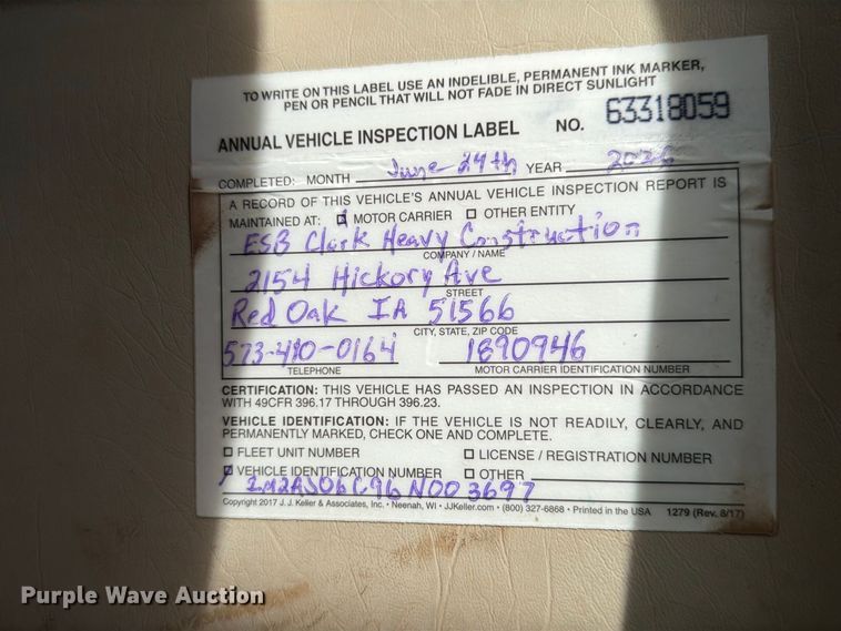image for item FP3090 2006 Mack CHN613 dump truck