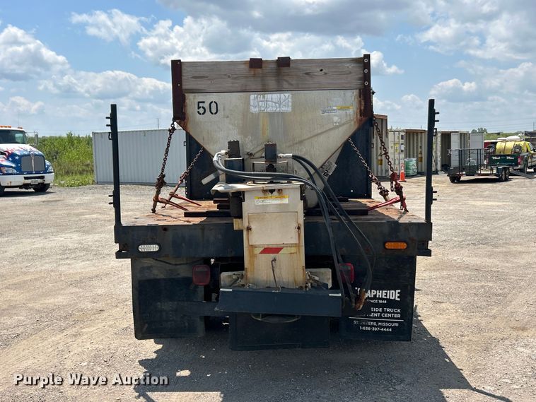 image for item FT6085 2007 GMC C5500 Crew Cab dump flatbed truck