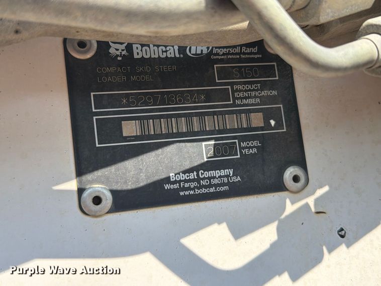 image for item FT6222 2007 Bobcat S150 skid steer loader