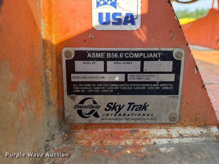 image for item FT8016 1994 Sky Track 8042 telehandler
