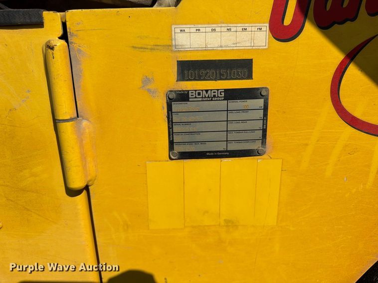image for item FU4619 2011 Bomag BW 190 ADHF-4 double drum roller