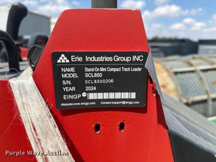image for item NC9931 2024 Erie Industries SCL850 compact utility loader