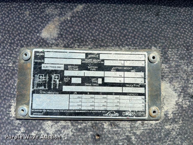 image for item YA4568 Linde H80D-396 forklift
