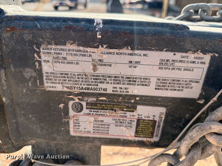 image for item YA4649 2021 Airman PDS4005 T4 air compressor