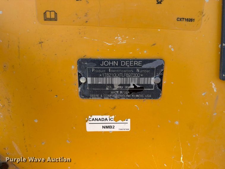 image for item YA4677 2020 John Deere 210L landscape tractor