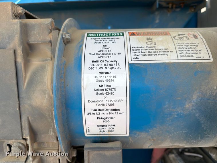 image for item YA4760 2012 Genie Z-60 boom lift