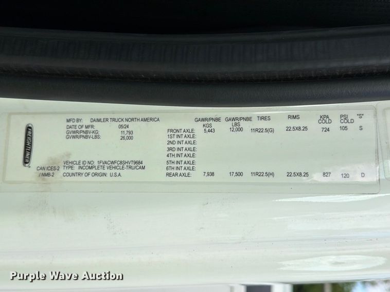 image for item YA4968 2025 Freightliner Business Class M2 cable placer bucket truck
