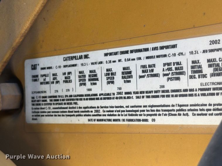 image for item DV7325 2003 International 7600 dump truck