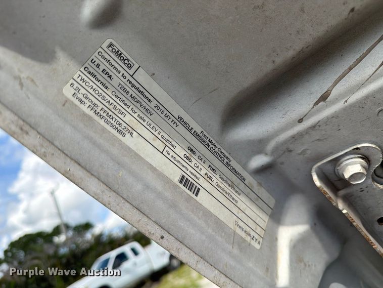 image for item DV7333 2015 Ford F350 Super Duty Ext. Cab utility bed pickup truck