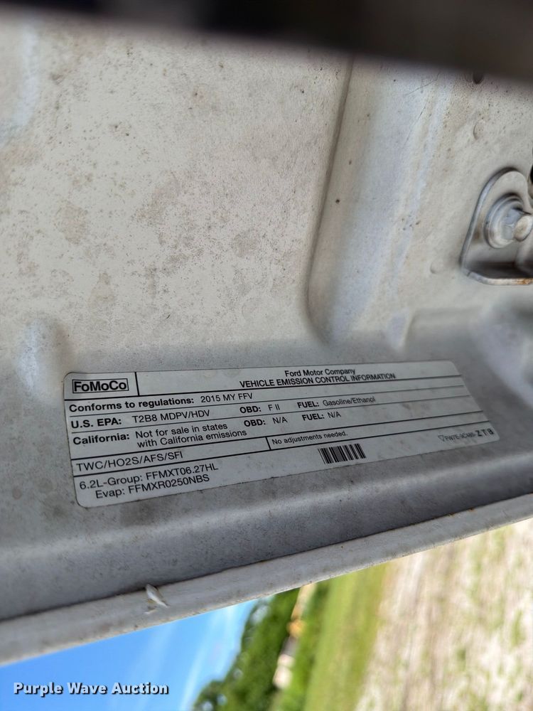 image for item DV7338 2015 Ford F250 Super Duty Ext. Cab utility bed pickup truck