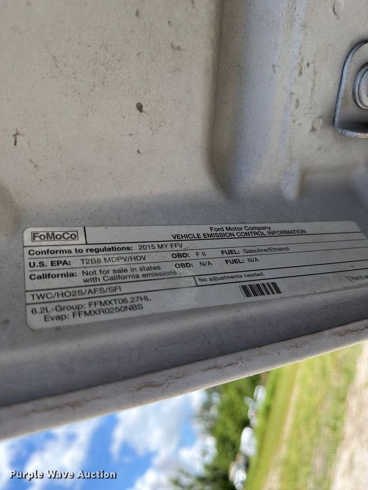 image for item DV7339 2015 Ford F250 Super Duty Ext. Cab utility bed pickup truck