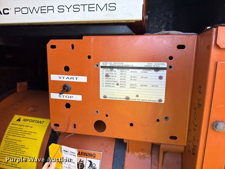 image for item DV7342 Generac SD060 generator