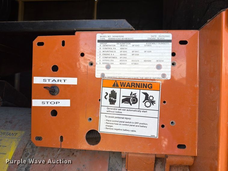 image for item DV7346 Generac SD060 generator