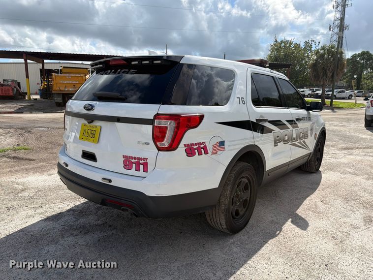 image for item DV7354 2016 Ford Explorer Police SUV