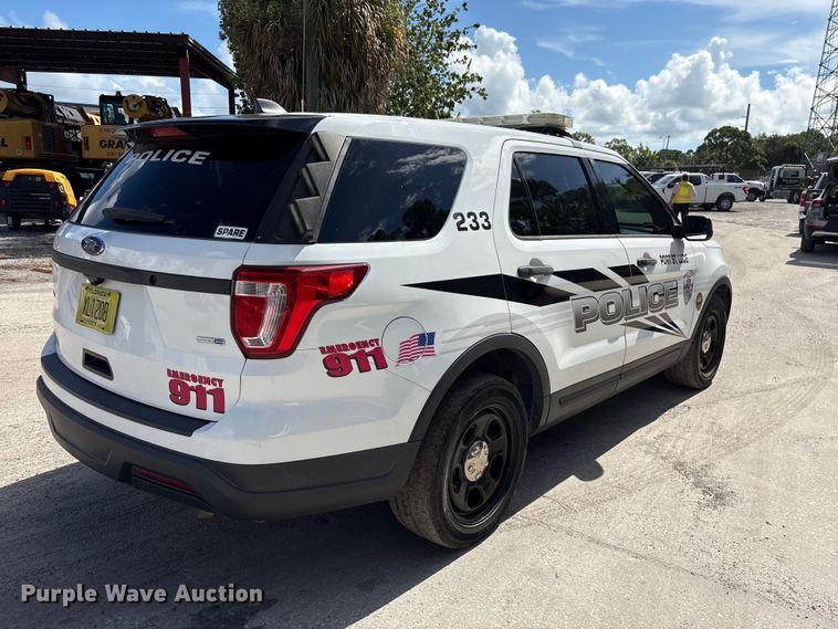 image for item DV7362 2018 Ford Explorer Police SUV