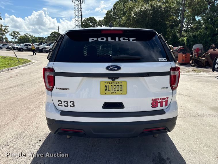 image for item DV7362 2018 Ford Explorer Police SUV
