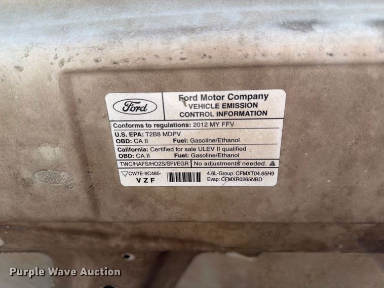image for item DV7365 2012 Ford E-250 van
