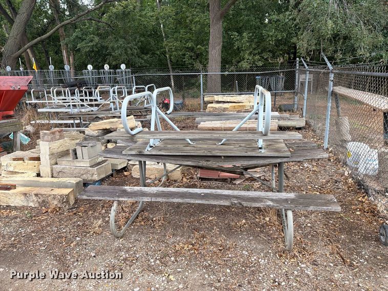 image for item DY3429 (8) picnic tables and benches