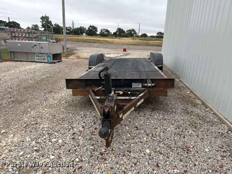 image for item DY3435 2001 Shop built tilt deck equipment trailer