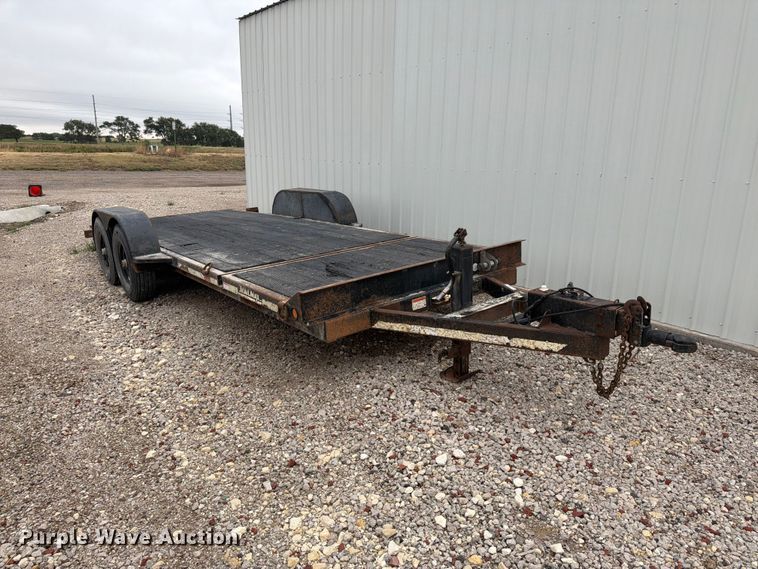 image for item DY3435 2001 Shop built tilt deck equipment trailer