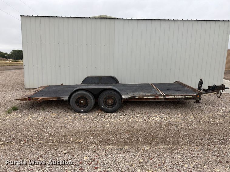 image for item DY3435 2001 Shop built tilt deck equipment trailer