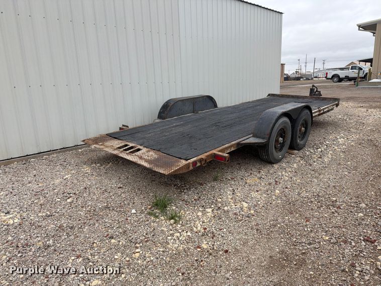 image for item DY3435 2001 Shop built tilt deck equipment trailer