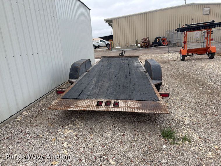 image for item DY3435 2001 Shop built tilt deck equipment trailer